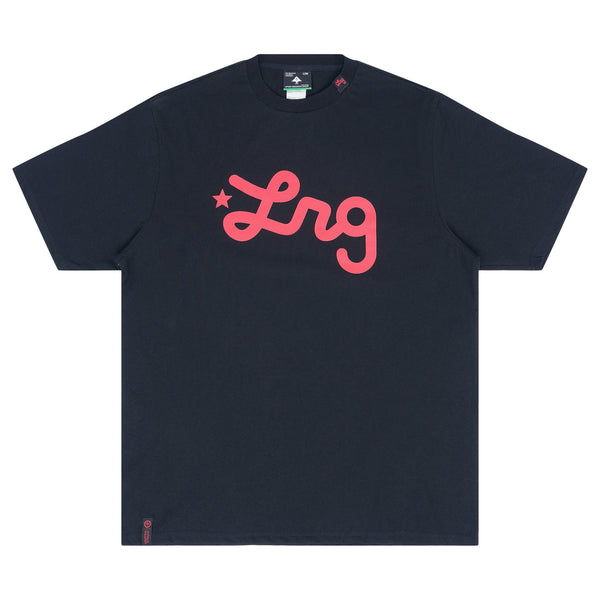Lifted Script Tee HO25 Black/Red | LRG Clothing