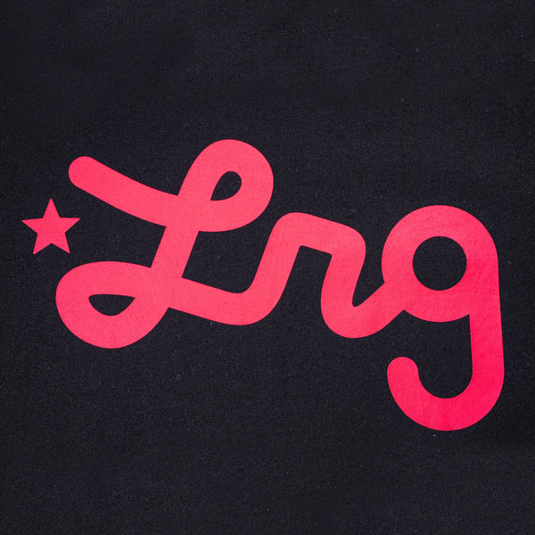 Lifted Script Tee - Black/Red