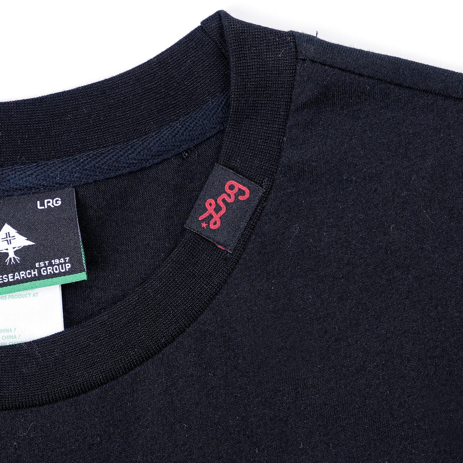 Lifted Script Tee - Black/Red