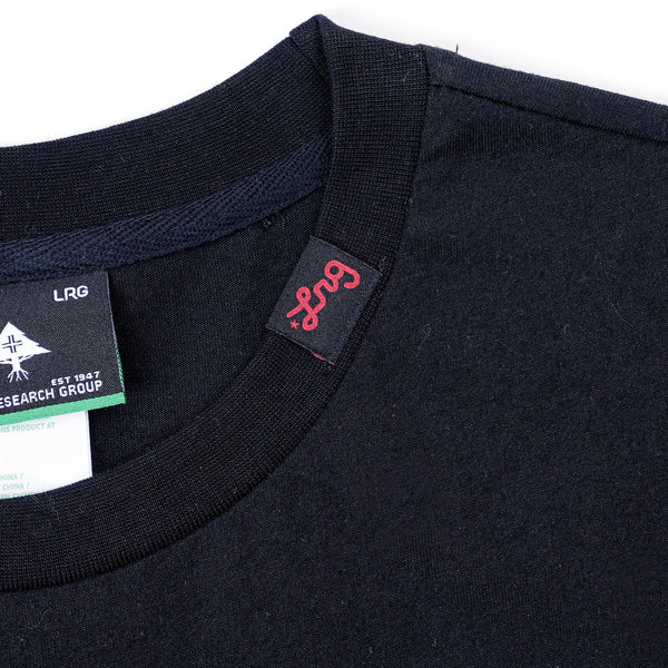 Lifted Script Tee - Black/Red