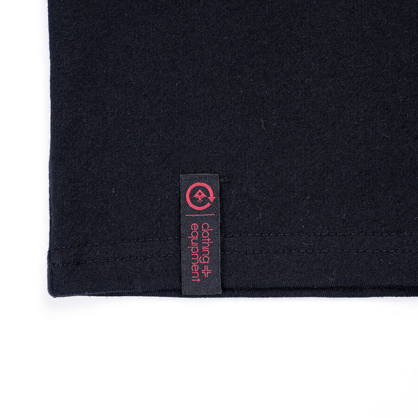 Lifted Script Tee - Black/Red