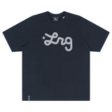 Lifted Script Tee - Black Reflective
