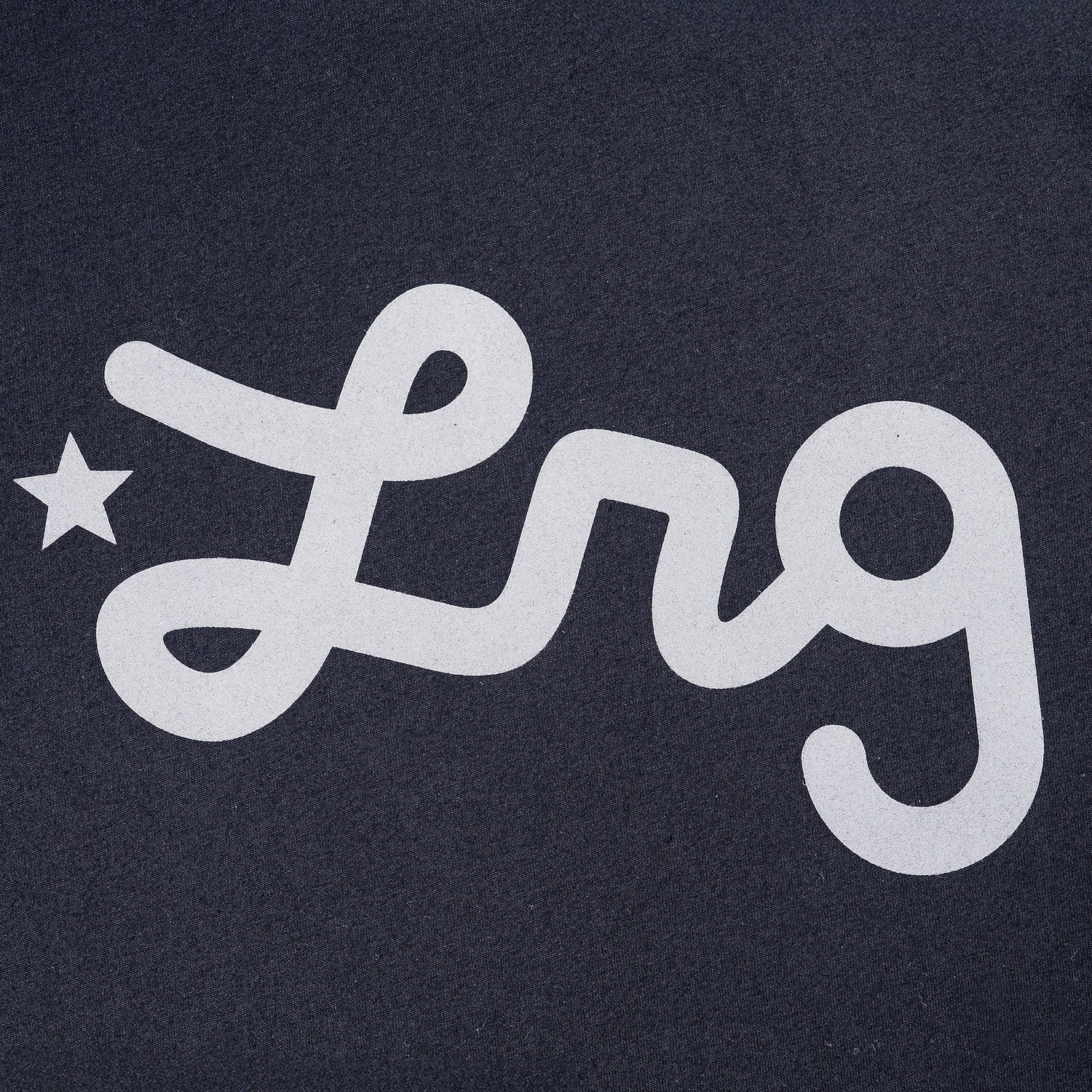 Lifted Script Tee - Black Reflective