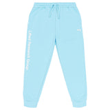LIFTED SCRIPT JOGGER - Carolina Blue