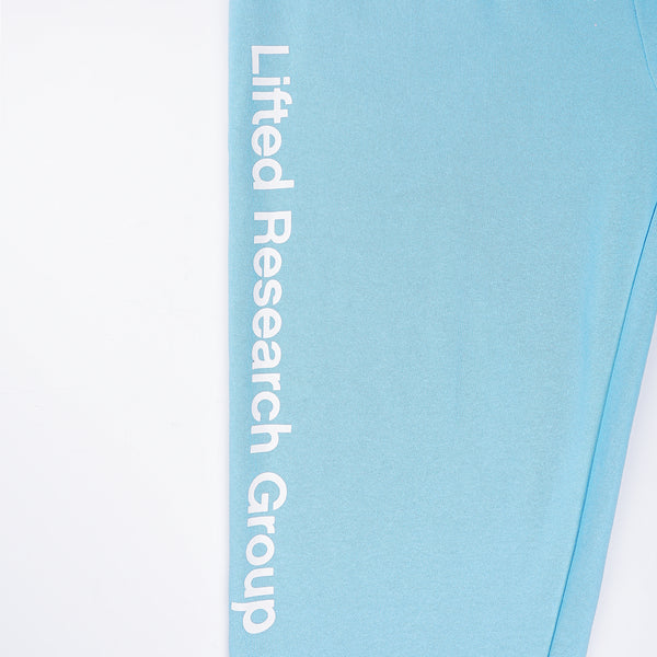 LIFTED SCRIPT JOGGER - Carolina Blue