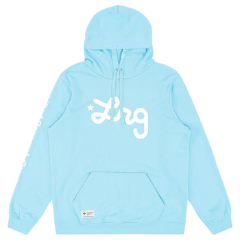 Lifted Script Pullover Hoodie - Carolina Blue