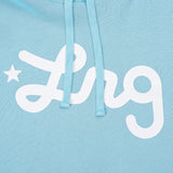 Lifted Script Pullover Hoodie - Carolina Blue