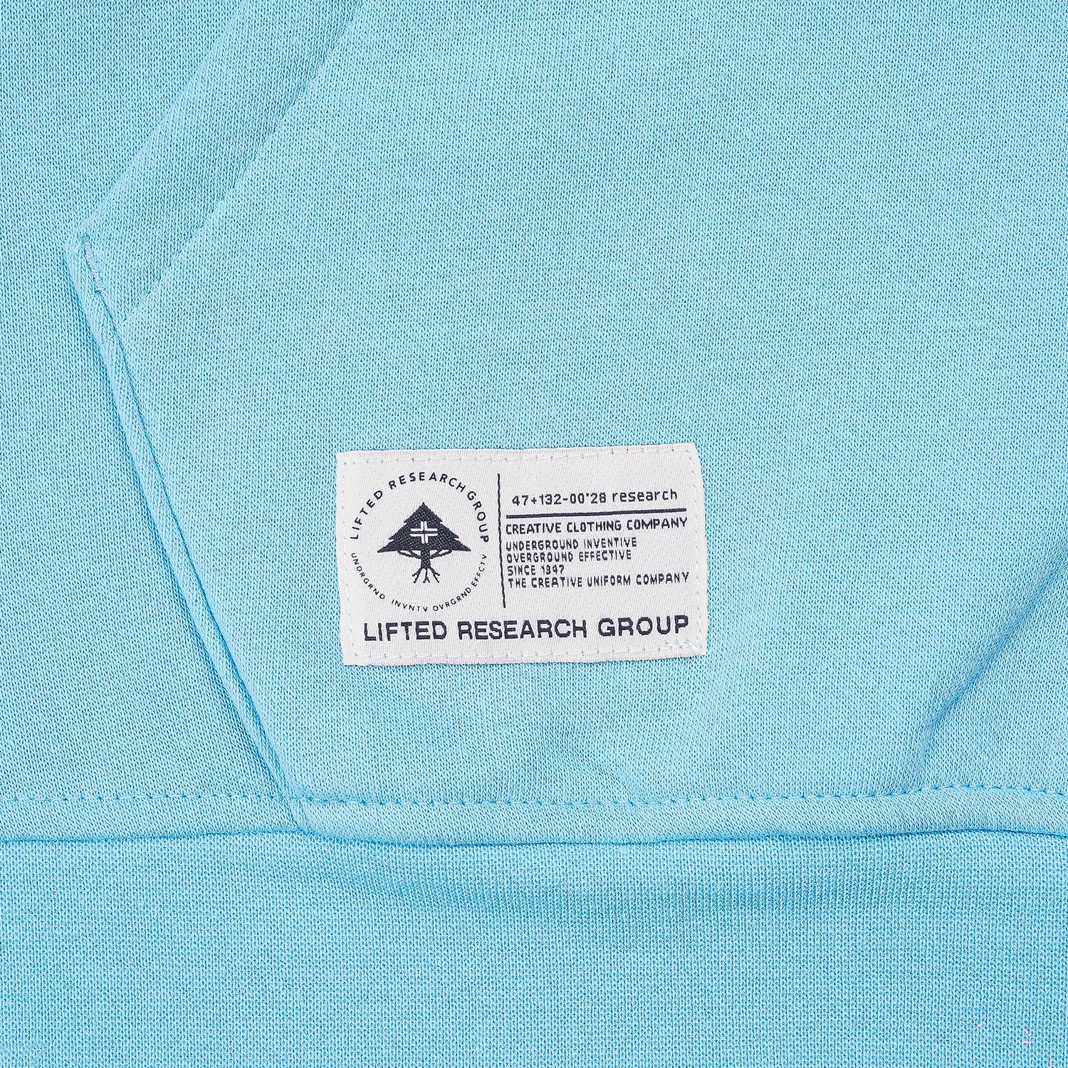 Lifted Script Pullover Hoodie - Carolina Blue