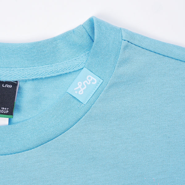 Lifted Script Tee - Carolina Blue