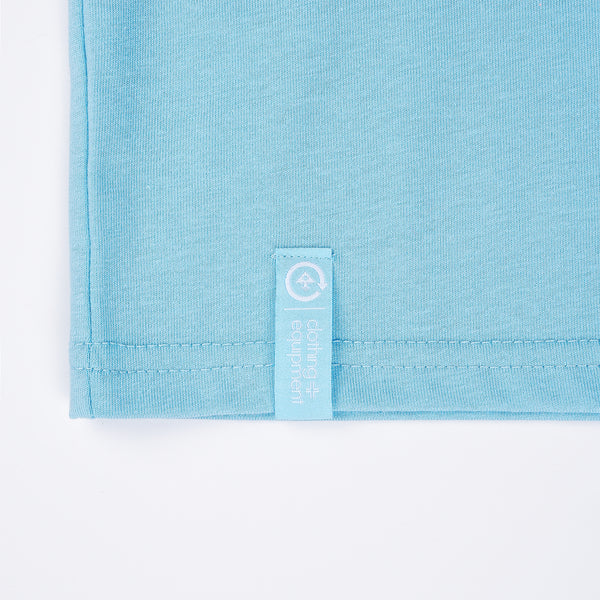 Lifted Script Tee - Carolina Blue