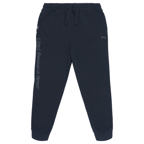 LIFTED SCRIPT JOGGER - Jet Black