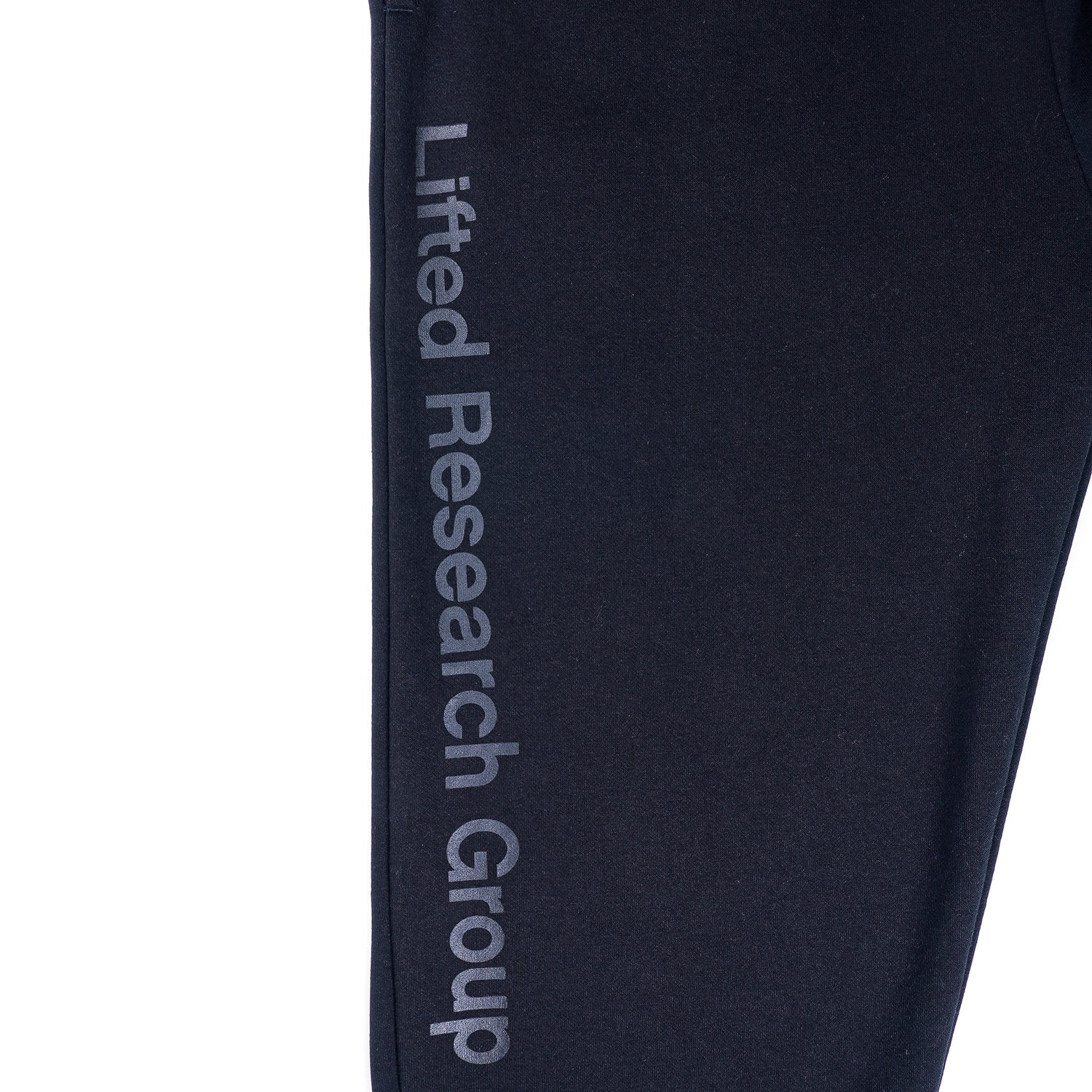 LIFTED SCRIPT JOGGER - Jet Black