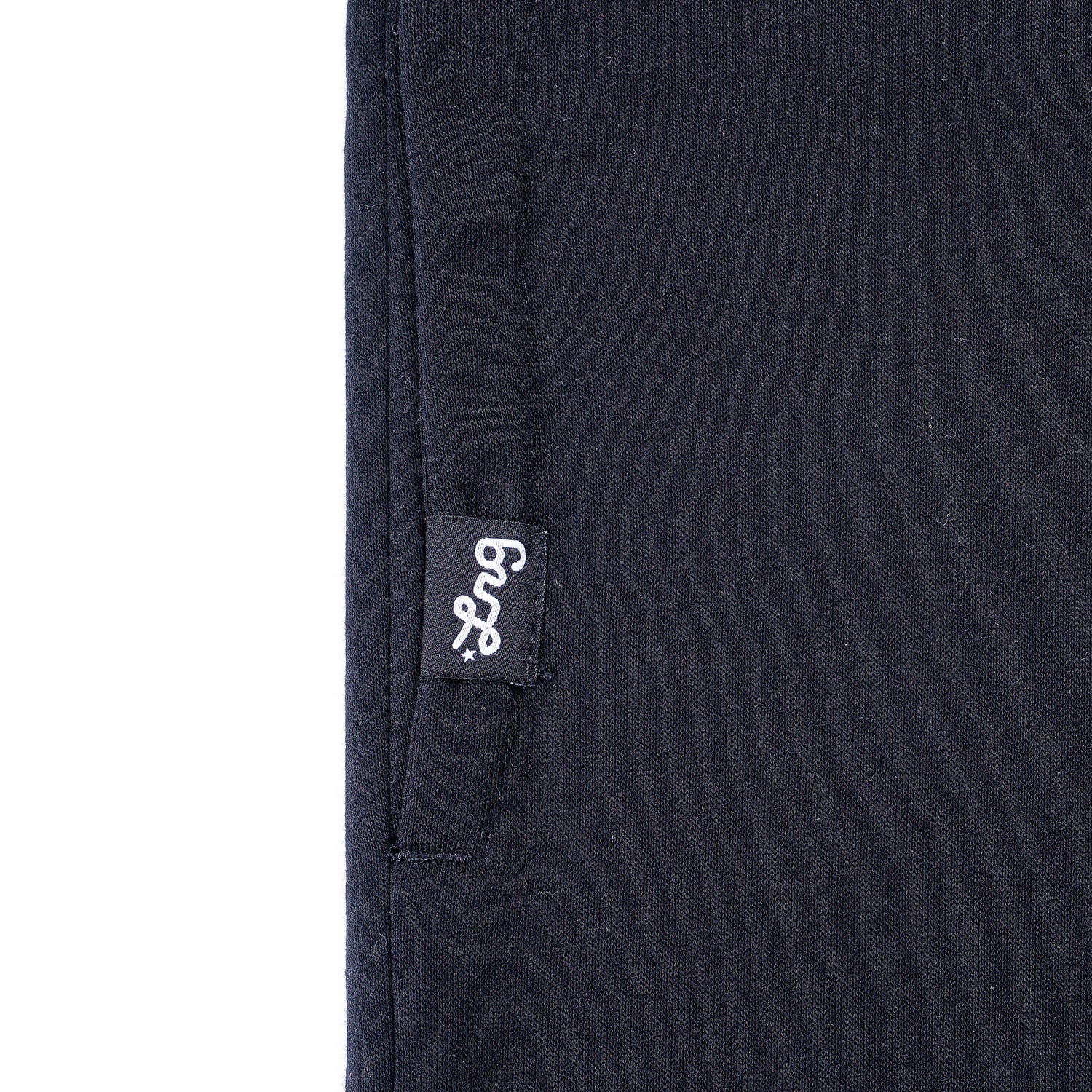 LIFTED SCRIPT JOGGER - Jet Black