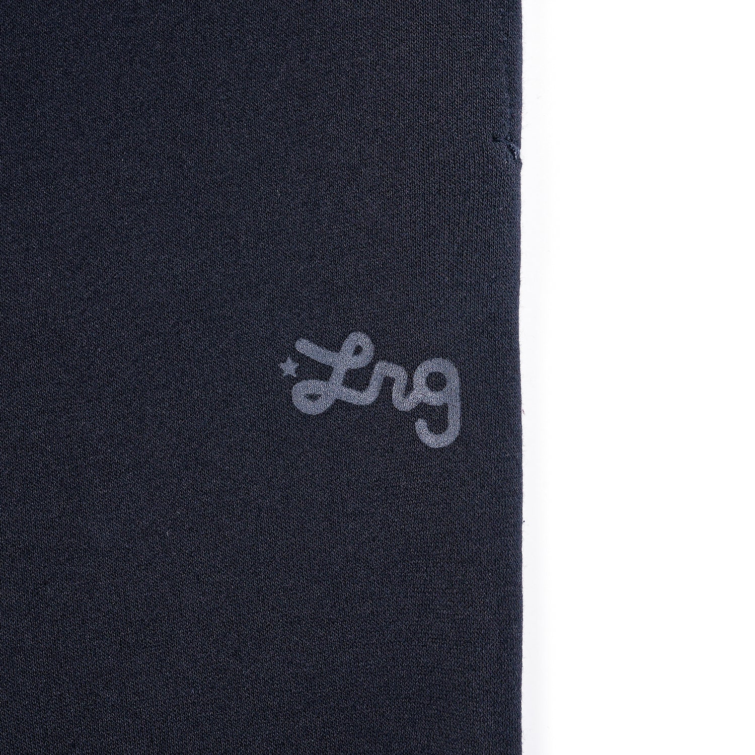 LIFTED SCRIPT JOGGER - Jet Black