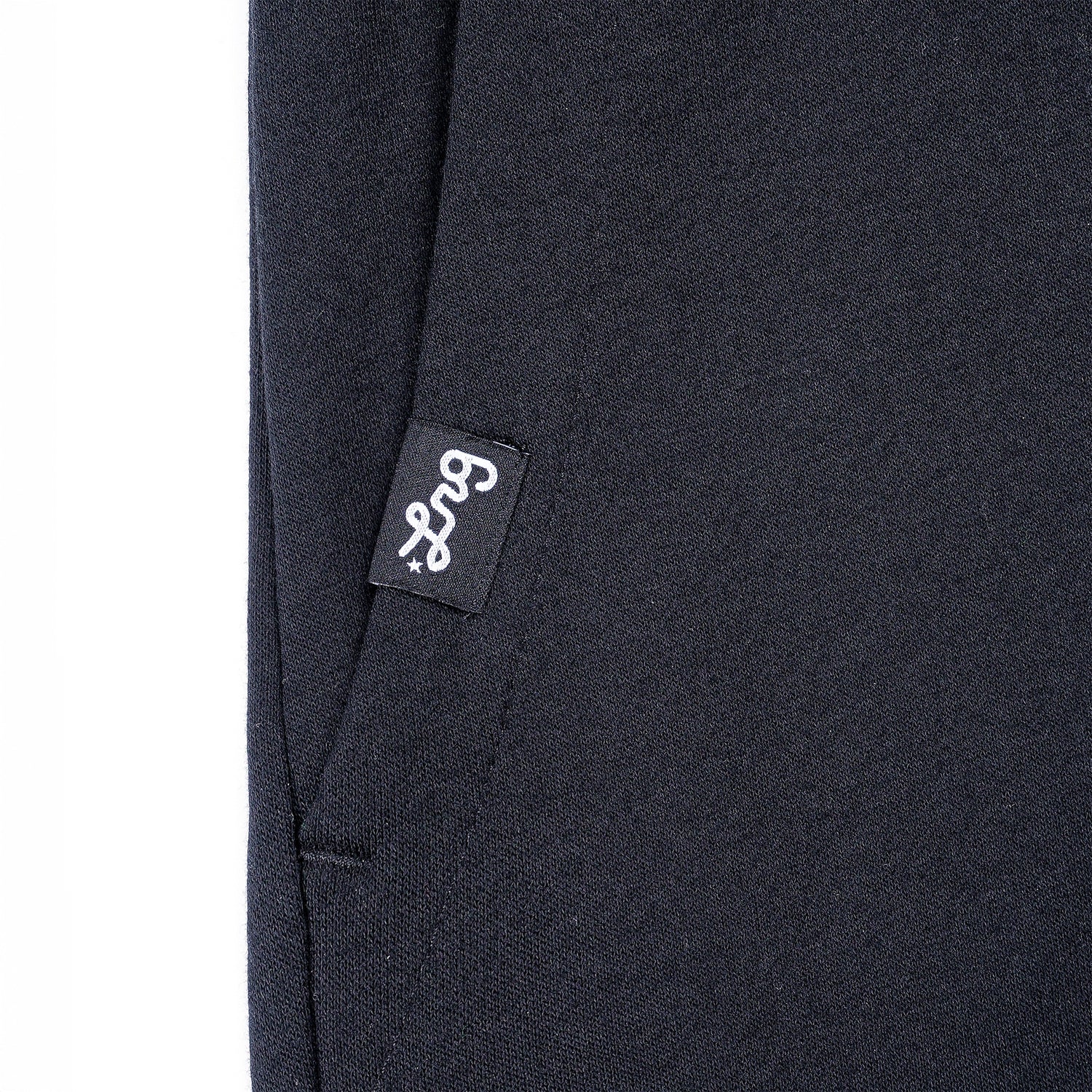 LIFTED SCRIPT SHORT - Jet Black