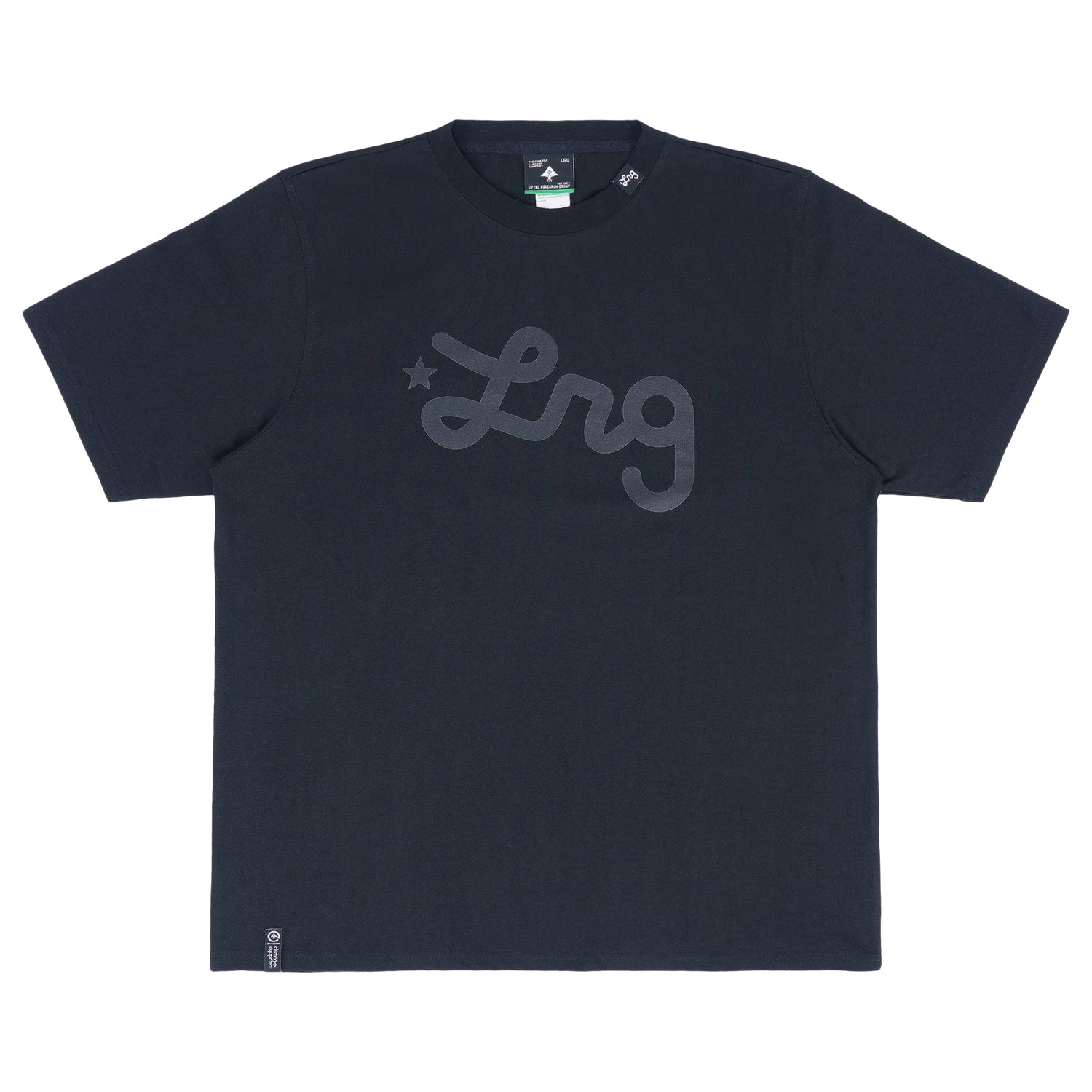 Lifted Script Tee - Jet Black