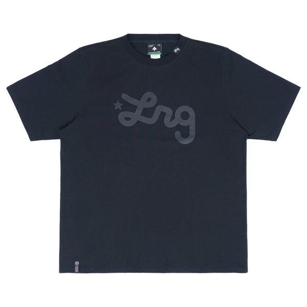 Lifted Script Tee - Jet Black