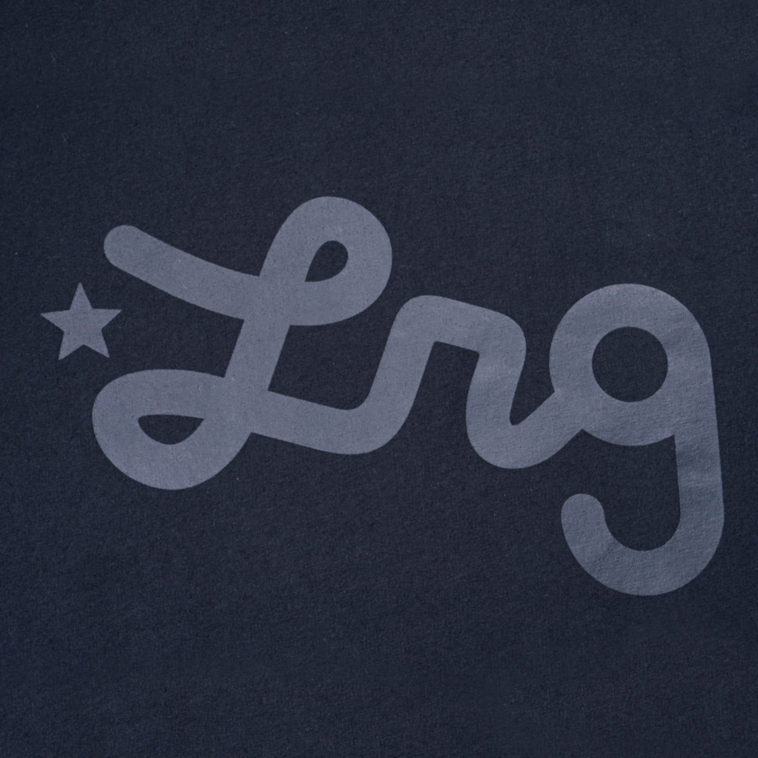 Lifted Script Tee - Jet Black