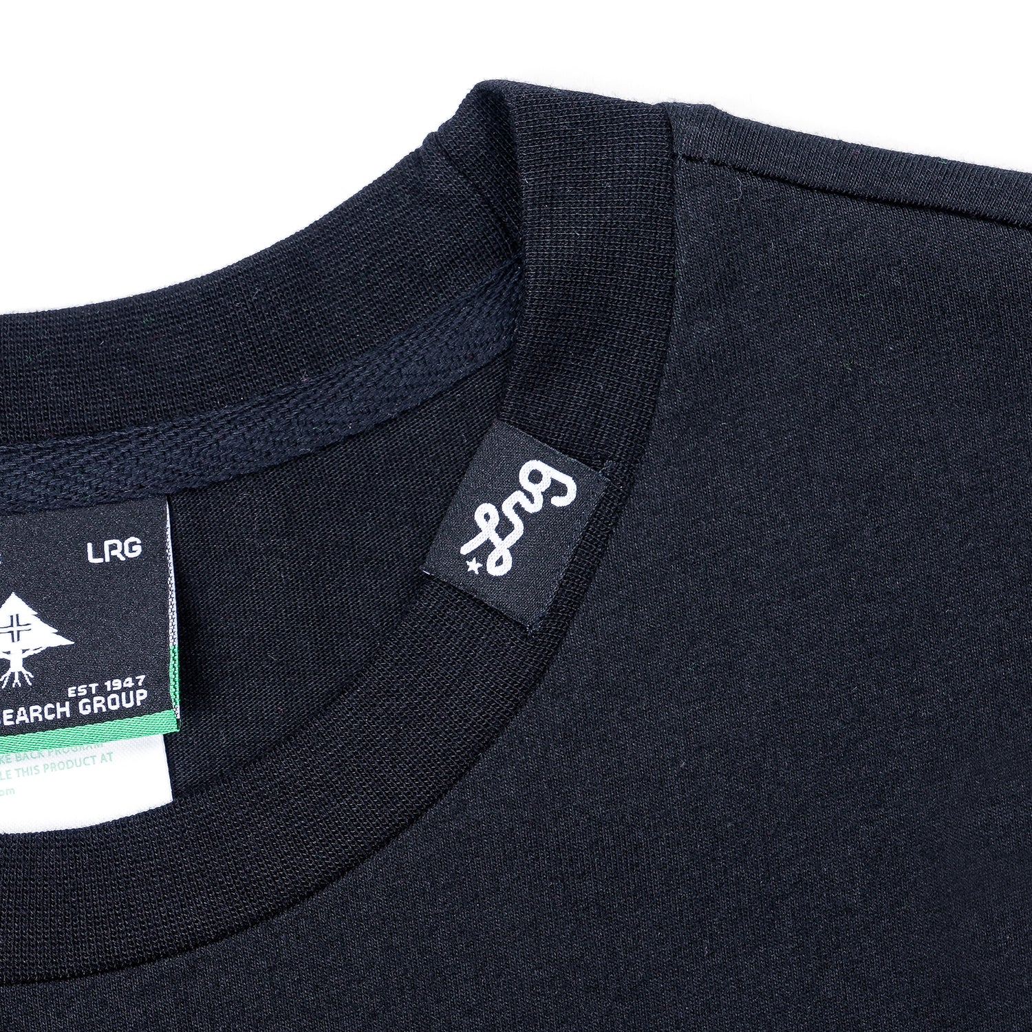 Lifted Script Tee - Jet Black