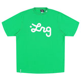 Lifted Script Tee - Kelly Green