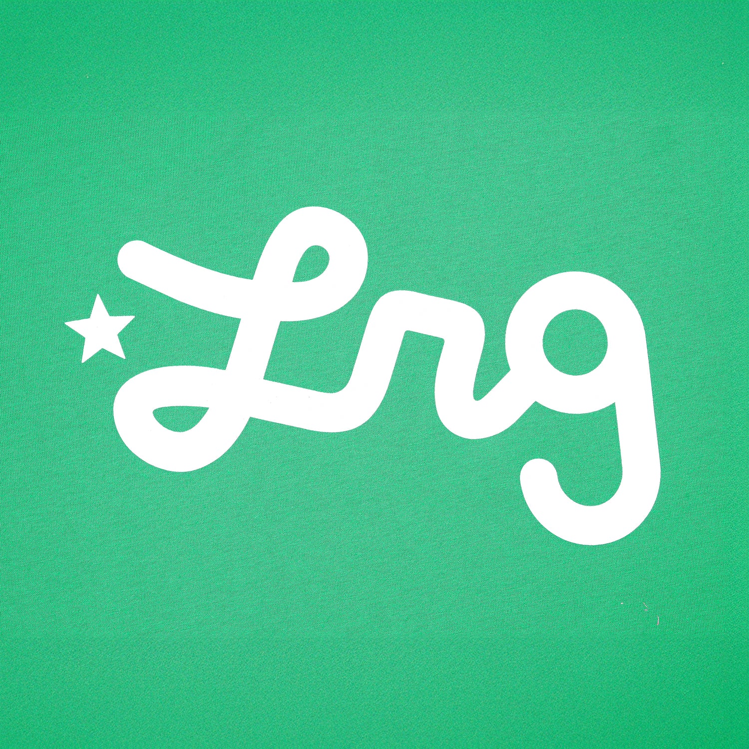 Lifted Script Tee - Kelly Green