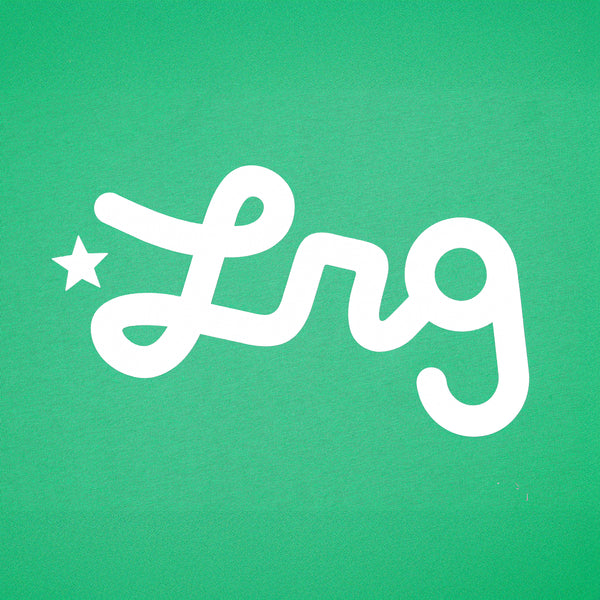 Lifted Script Tee - Kelly Green