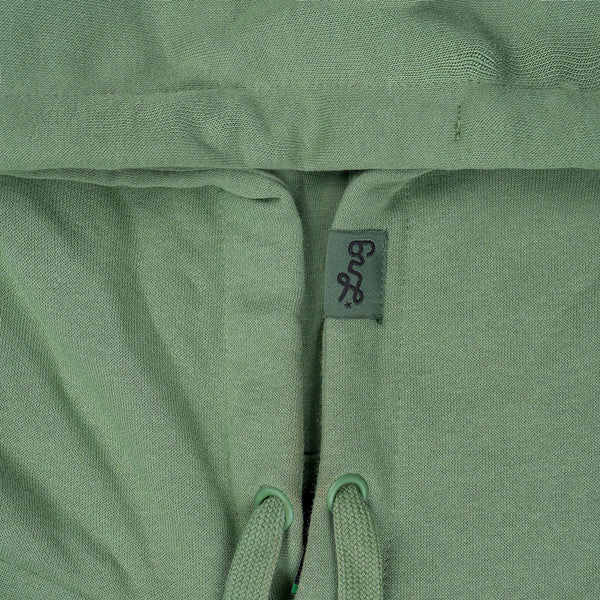 Lifted Script Pullover Hoodie - Military Green