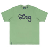 Lifted Script Tee - Military Green