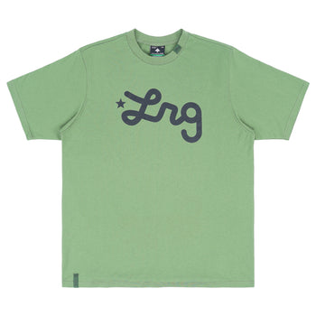 Lifted Script Tee - Military Green