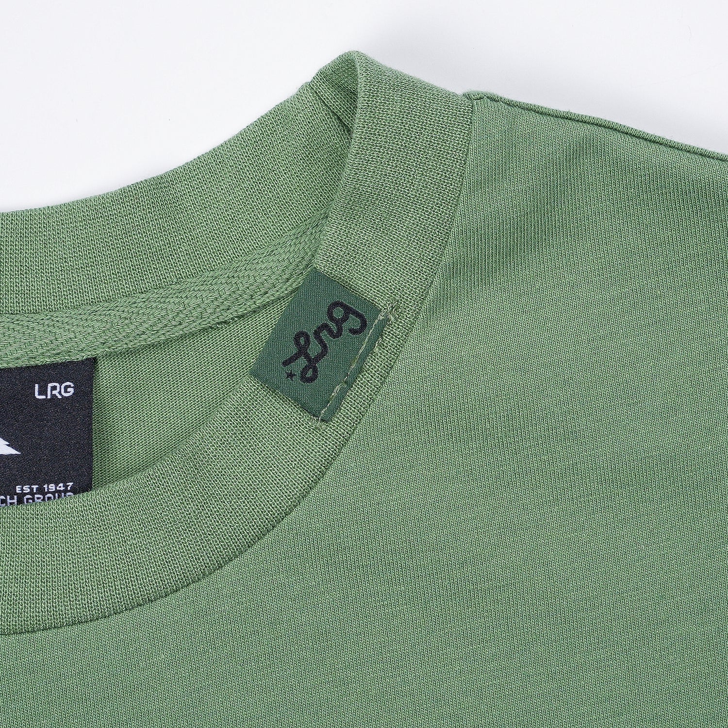 Lifted Script Tee - Military Green