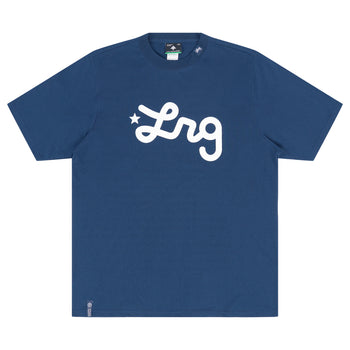 Lifted Script Tee - Navy