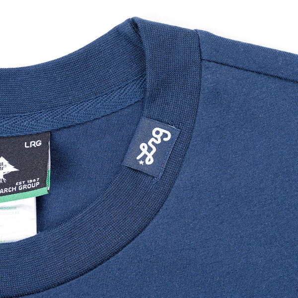 Lifted Script Tee - Navy