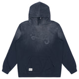 Lifted Script Pullover Hoodie - Potassium Spray Black