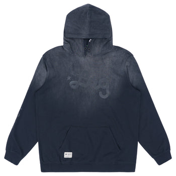 Lifted Script Pullover Hoodie - Potassium Spray Black