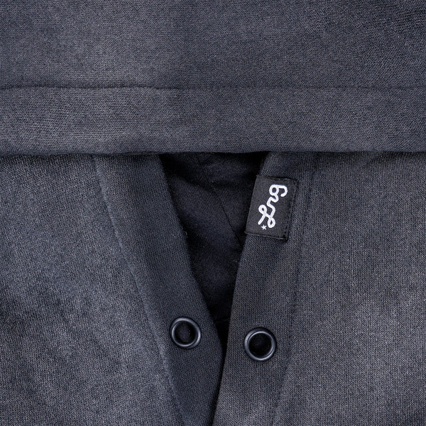 Lifted Script Pullover Hoodie - Potassium Spray Black