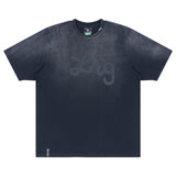 Lifted Script Tee - Potassium Spray Black