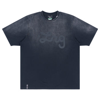 Lifted Script Tee - Potassium Spray Black