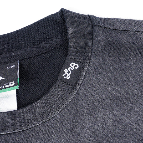 Lifted Script Tee - Potassium Spray Black