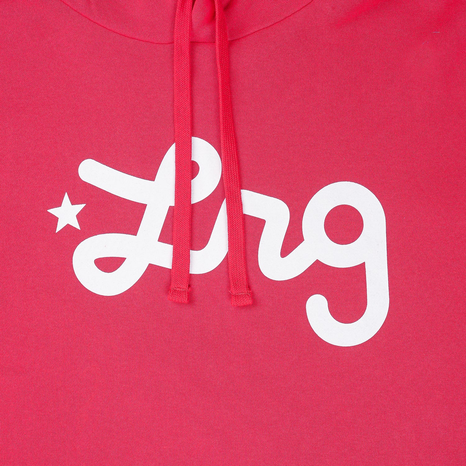 Lifted Script Pullover Hoodie - Red Cherry