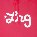 Lifted Script Pullover Hoodie - Red Cherry