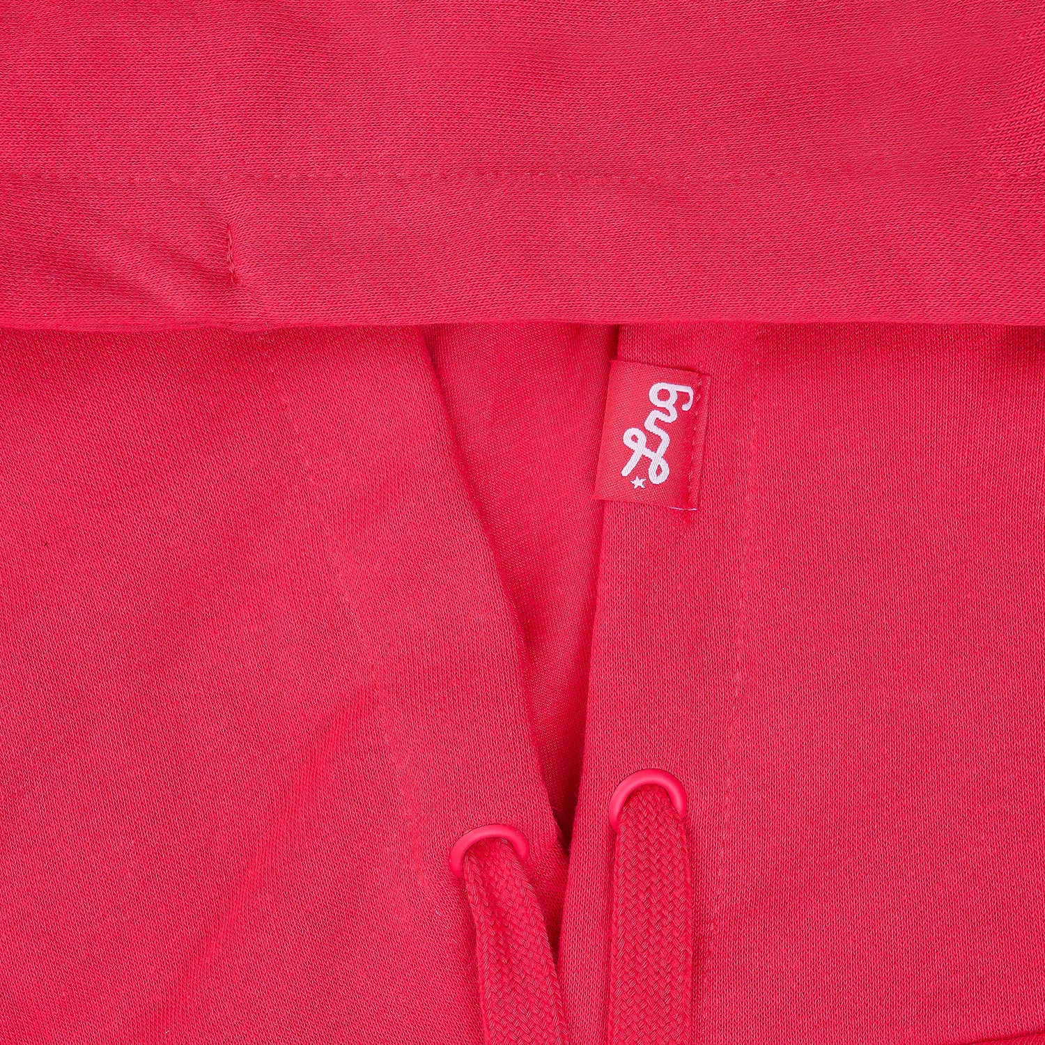 Lifted Script Pullover Hoodie - Red Cherry