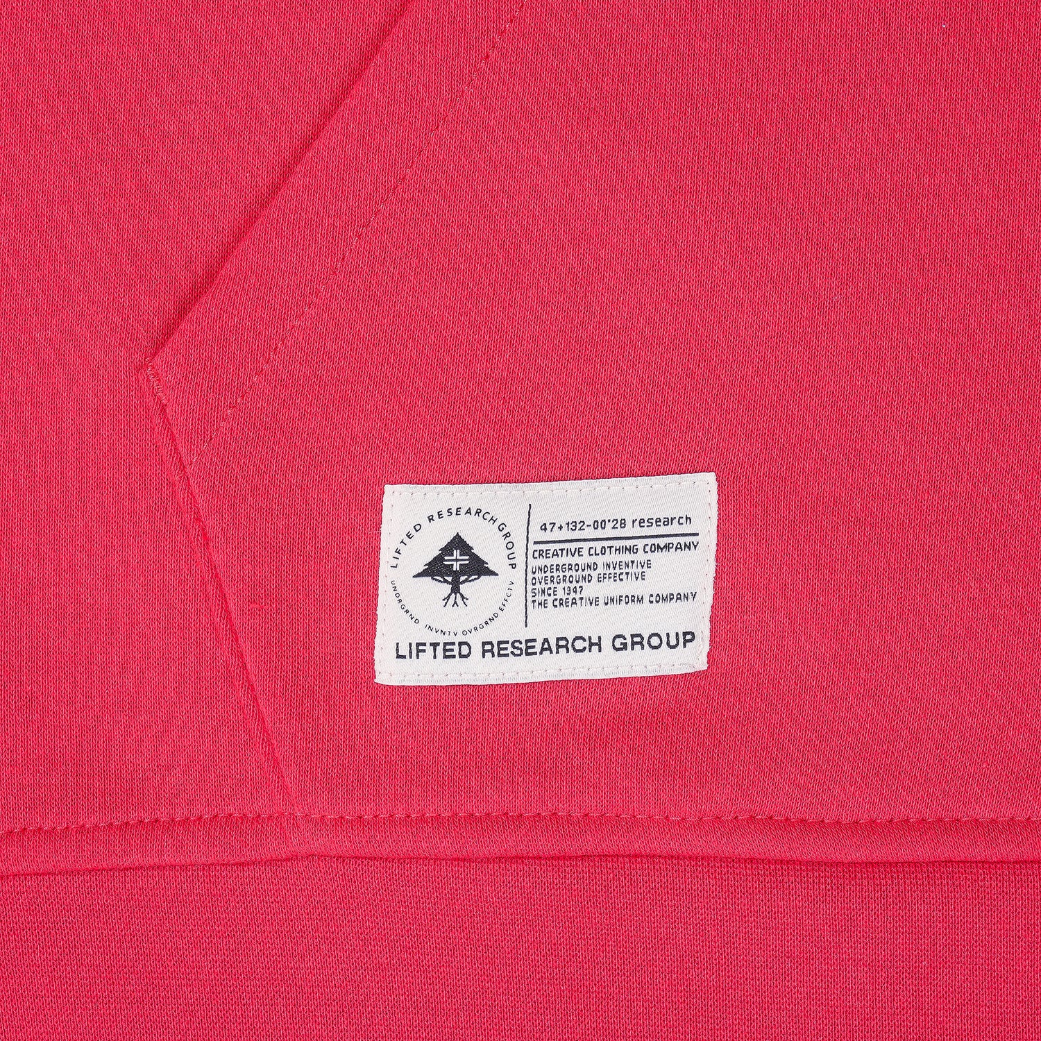 Lifted Script Pullover Hoodie - Red Cherry