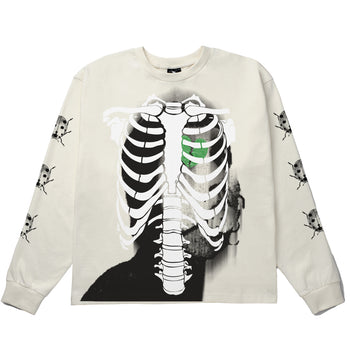 SEX AND BONES LONG SLEEVE TEE - OFF WHITE