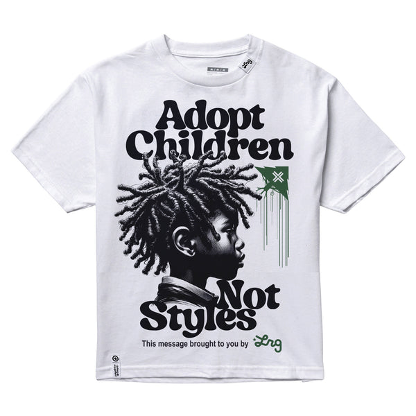ADOPTION KNIT TEE - WHITE