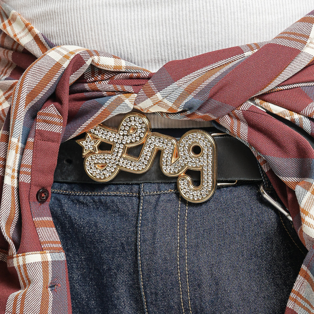 47 CARAT UNBUCKLE BELT BUCKLE - GOLD