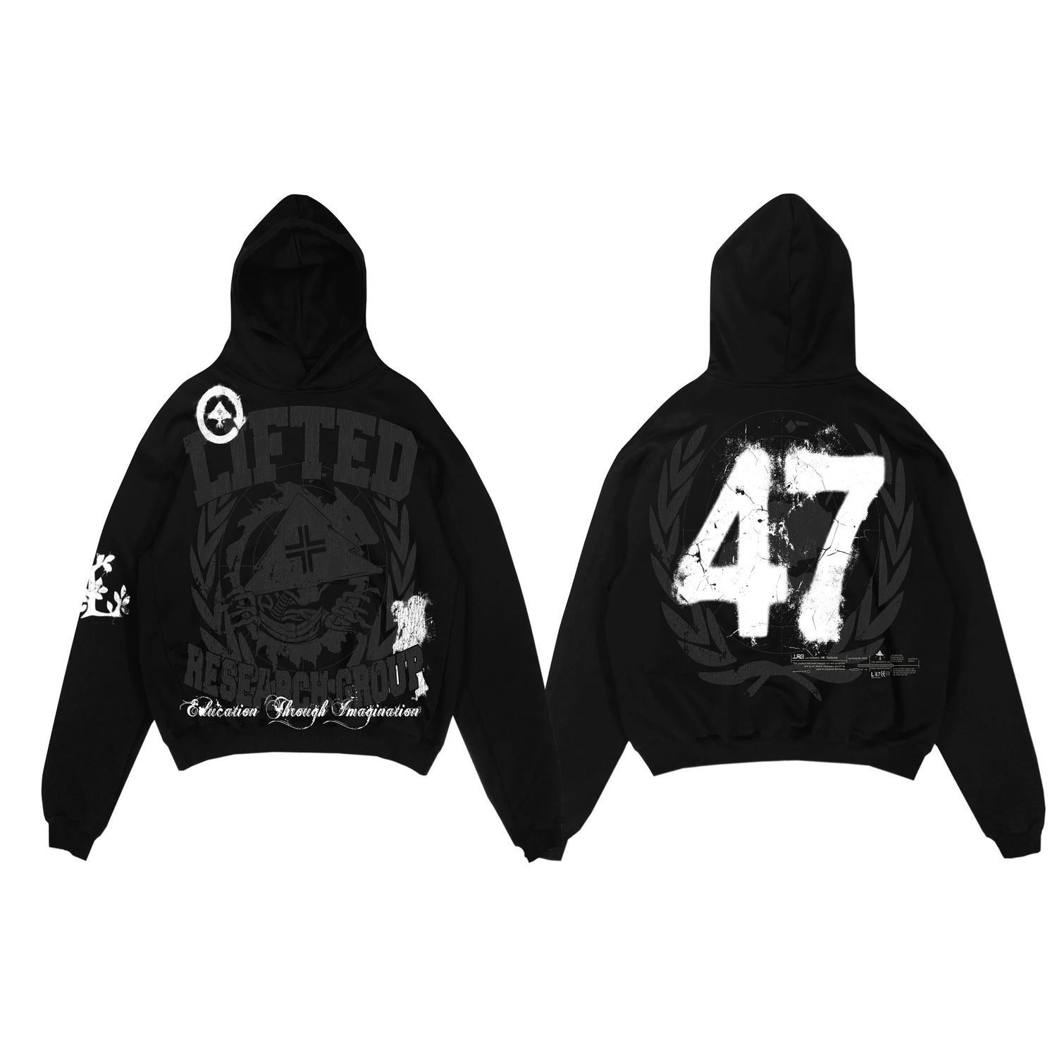 MASTER P'S THEATRE PULLOVER HOODIE - BLACK