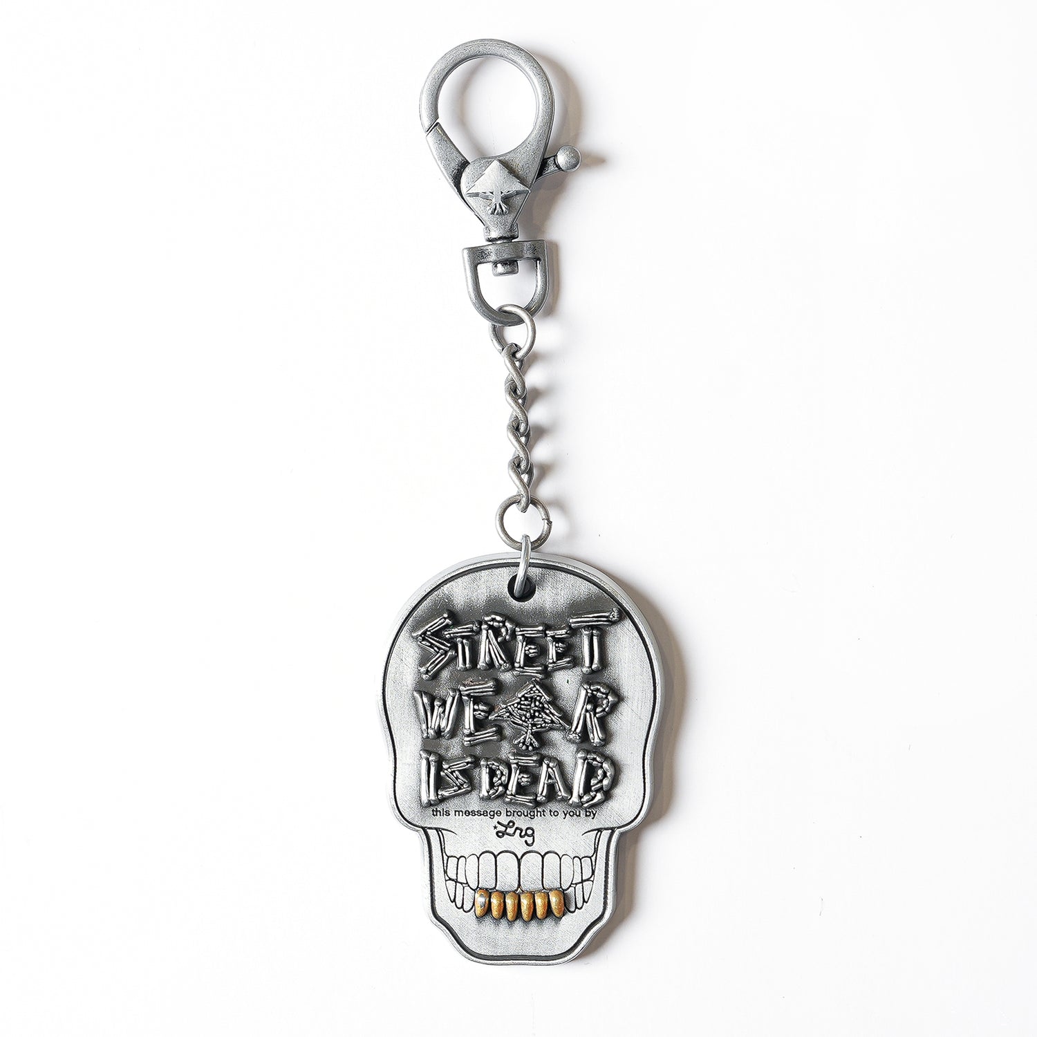 STREETWEAR SKULL KEY CHAIN - SILVER