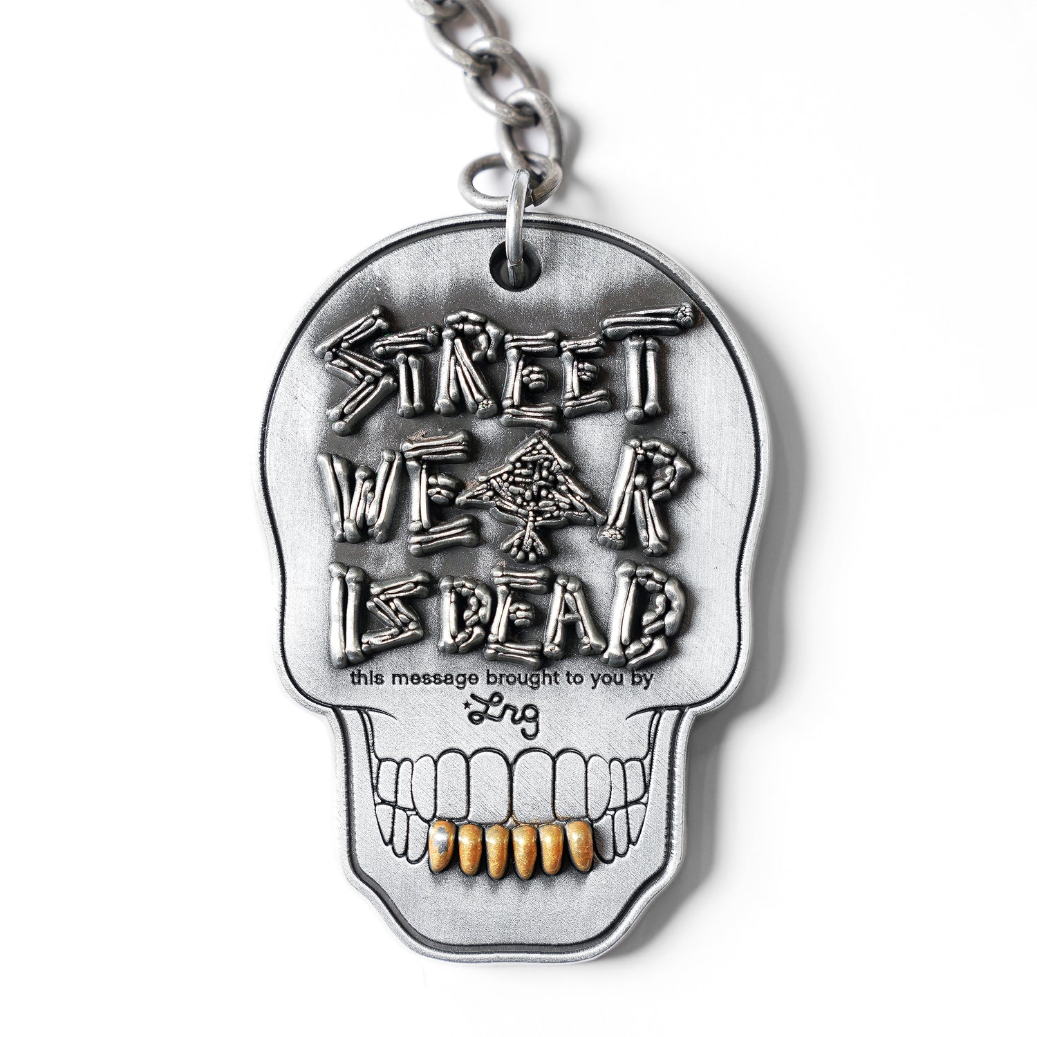 STREETWEAR SKULL KEY CHAIN - SILVER