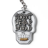 STREETWEAR SKULL KEY CHAIN - SILVER