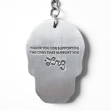 STREETWEAR SKULL KEY CHAIN - SILVER